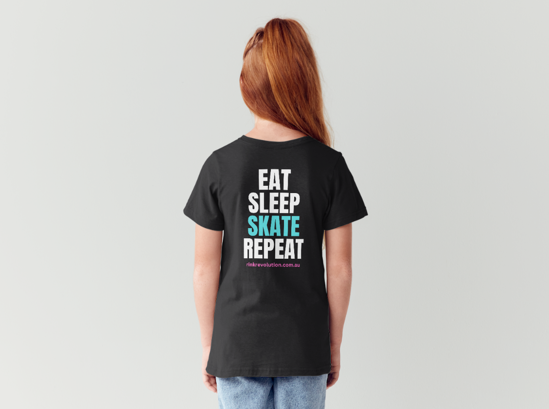Rink Revolution T-Shirt Eat Sleep Skate Repeat