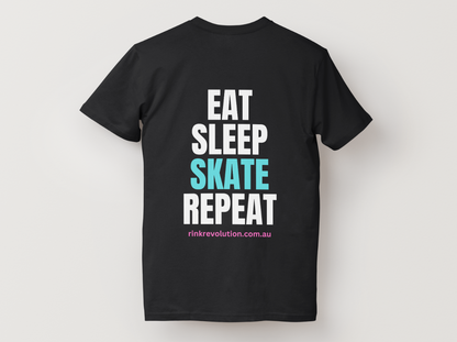 Rink Revolution T-Shirt Eat Sleep Skate Repeat