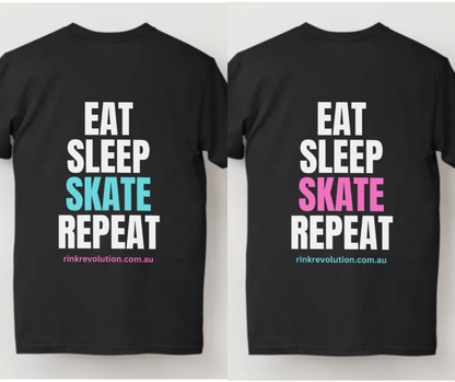 Rink Revolution T-Shirt Eat Sleep Skate Repeat